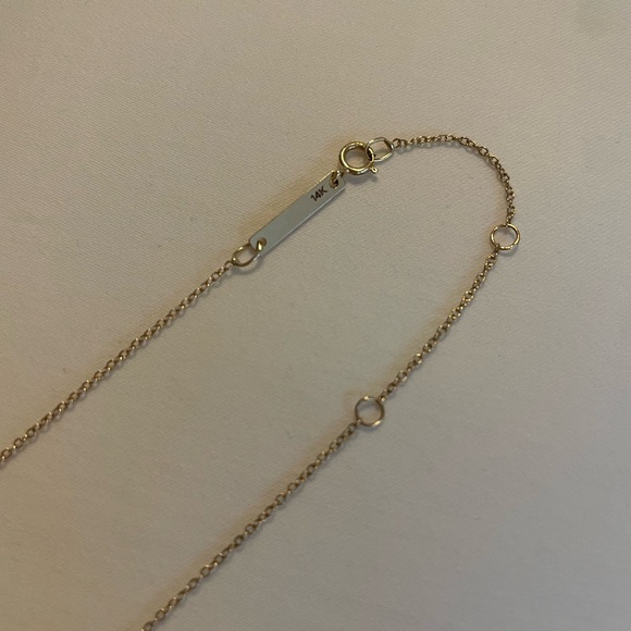 Zoe Chicco 14k gold pave diamond necklace - Picture 3 of 4